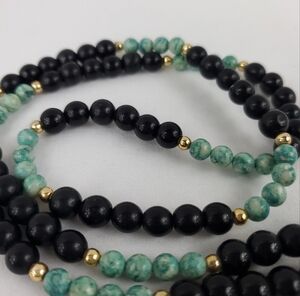 Vintage Beautiful Stone Beaded Necklace